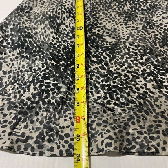 Vtg Y2K Express Silk Babydoll Dress Sz 0 Animal Print Whimsigoth Fairy Grunge - Picture 6 of 10